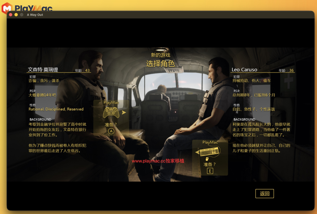 图片[2]-逃出生天A Way Out For Mac-玩转Mac网